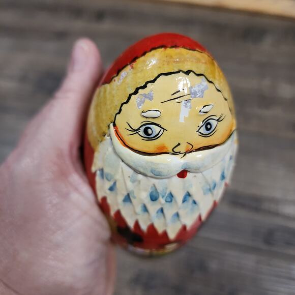 Vintage Santa wooden Nesting Dolls see pics for wear E - Picture 4 of 16